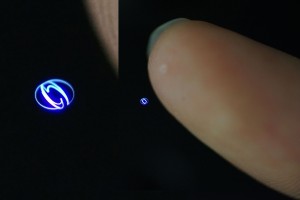 Plasma-Hologramm im freien Raum (Foto: Yoichi Ochiai / University of Tsukuba)