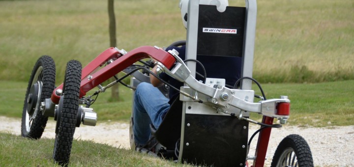 Das Swincar auf unebenem Terrain (Bild: Swincar)