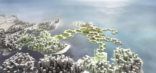 Rendering der Floating City (Bild: DeltaSync/ Blue21)